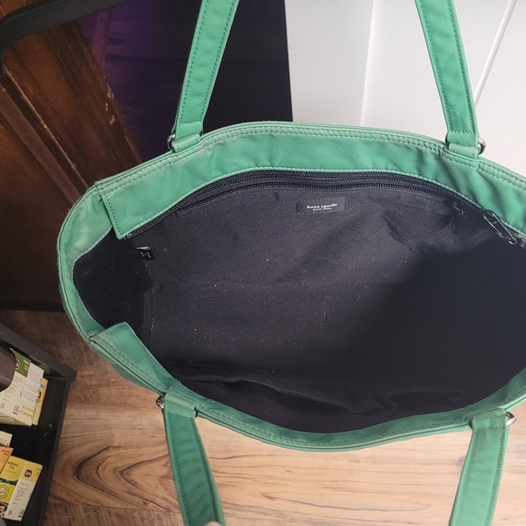 Vintage Kate Spade Nylon Green Shoulder Bag - Picture 2 of 10